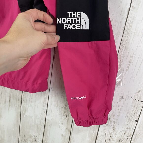 THE NORTH FACE Women’s XS Pink /Black Nylon WINDWALL RAIN JACKET - Picture 4 of 9